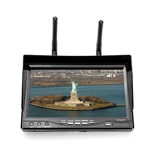 Rupse 7 inch 5.8G 32CH HD Monitor Built-in DVR With Lipo Battery Wireless AV Receiver All-in-one For FPV System