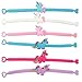 Tanlling Unicorn Party Favors Set - Unicorn Rings Necklace Keychain Bracelets Wristbands for Kids Gifts Unicorn Theme Birthday Party Supplies(40 Pack)