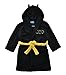 DC Comics Little/Big Boys' Batman Fleece Hooded Robe, Black 4T