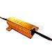 2PCS 50W 8Ohm LED Load Resistors for LED Turn Signal Lights or LED License Plate Lights or DRL (Fix Hyper Flash, Warning Cancellor) with 4pc Quick wire Clip