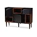 Baxton Furniture Studios Anderson Mid-Century Retro Modern Oak and Wood Sideboard Storage, Espresso