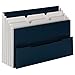 Smead Mini Stadium File, 3 Pockets, Small Front Pocket, Expanding, Letter Size, Navy (70231)
