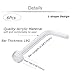 Jstyle 24Pcs Acrylic Body Piercing Jewelry Clear Nose Lip Eyebrow Piercing Ring for Women Men 16-18G