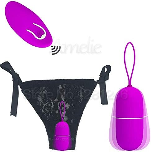 longchanghaiwei Women Toys New Invisible Vibrating Panties 12 Speed Wireless Remote Control G Spot Vibrators Eggs Clitoral Panty Vibrator for Women,As Shown