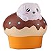Xinzistar Kawaii Jumbo Slow Rising Squishies Cream Scented Squeeze Kid Toy Phone Charm Gift for Stress Relief (1 Pc Puff Dog Random Color)