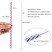 Dakoufish 12 Piece 10 Inch Reusable Plastic Thick Drinking Straws BPA Free Mason Jar Straws Transparent Small Stripe (10inch, Mix 12color)