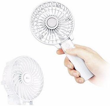 Mini USB Fan Folding Handheld Collapsible Cooling Small Fans Personal Portable Outdoor Fans with Rechargeable Adjustable 3 Speeds Powered by Battery for Home Office Outdoor and Travel (White)