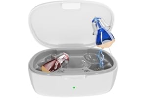 MEIMOUSE Hearing Aids for Seniors Rechargeable with Noise Cancelling, Invisible Hearing Amplifiers for Adults Hearing Loss, Comfort In-ear Hearing Devices (Red)