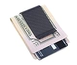 Alston Men's Ultralight and Slim Carbon Fiber Money Clip, Cash And Credit Card Wallet