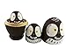 Adorable Lovely Animal Theme Big Round Eyes Brown Wise Owl Egg Shape Wooden Handmade Nesting Dolls Matryoshka Dolls Set 10 Pieces For Kids Toy Birthday Christmas Gift Home Kids Room Decoration