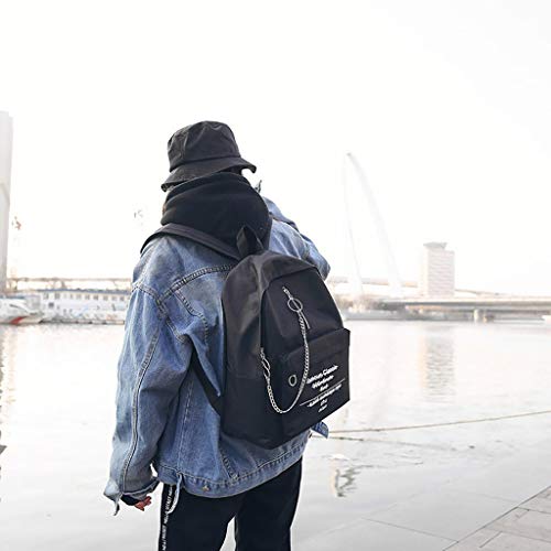 New!Farmerl Women Letter Print Shoulder Bag Outdoor Travel Trend Chain Backpack