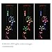 OULII Wind Chimes LED with Star and Moon Shapes and Solar-Powered Illumination at Night