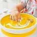 Munchkin Smile 'n Scoop Suction Training Plate and Spoon Set, Yellow