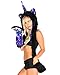 iHeartRaves Unicorn Rave Spirit Animal Furry Hood with Galaxy Print Lining