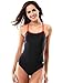 Attraco Women's Solid Pro One-Piece Athletic Sports Racing Swimsuit Swimwear
