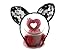 Wowlife Bunny Rabbit Ears Sexy Rabbit Ears Lace Mask Veil Headband Supply for Nightclubs & Masquerade & Halloween & Christmas (Style 02)