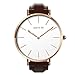 June & Ed Quartz Stainless Steel Men's Watch with Sapphire Crystal Dial Window W-0060