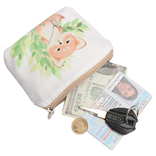 Women and Girls Cute Fashion Coin Purse Wallet Bag Change Pouch Key Holder (Little Squirrel) - Thumbnail 3