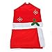 Santa Hat Christmas Chair Covers (Set of 6, Red)