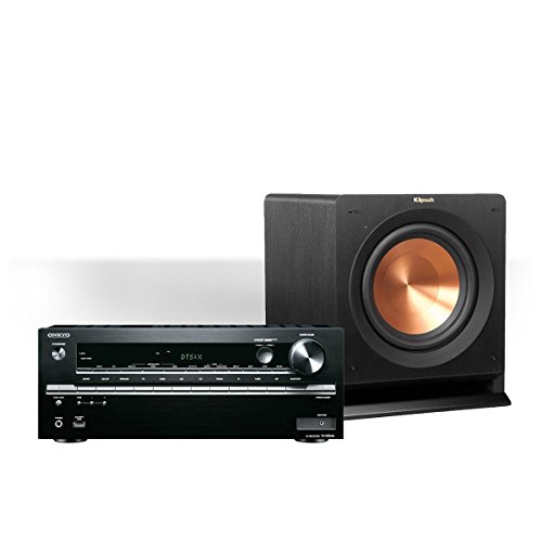 Onkyo TX-NR646 7.2-Channel Network AV Receiver with Klipsch R-112SW 12" Reference Series Powered Subwoofer (Black)