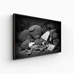 Canvas Wall Art for Living Room, Bedroom Black and White Article Framed Canvas Prints for Home Decoration Ready to Hang - 16x24 inches