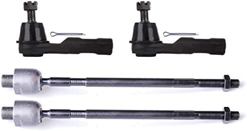 ECCPP Front Inner Outer Tie Rod End Steering Link Kits Suspension for 2007-2011 Honda CR-V (4Pcs)