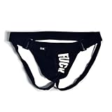 D.M Men's Underwear Jockstrap Briefs (Black, XL)