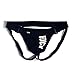 D.M Men's Underwear Jockstrap Briefs (Black, XL)