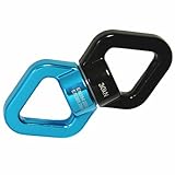VanFn Swivel Carabiner, Safety Rotational Device, Climbing Swing Swivel 360° Rotator (30KN) For Rope Clambing Hammock, Climbing Rope And Swing Hanging Accessory, Swing Spinner