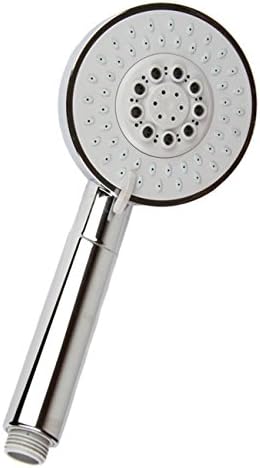 Only Handheld Shower Head 3 Setting Large 11CM Round Multifunction 1.5GPM Water Saving Sprayer Universal Standard Polished Chrome Rainhead