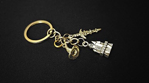 LORD OF THE RINGS FAN Silver Metal Charm Keychain Key Ring Unique Gift
