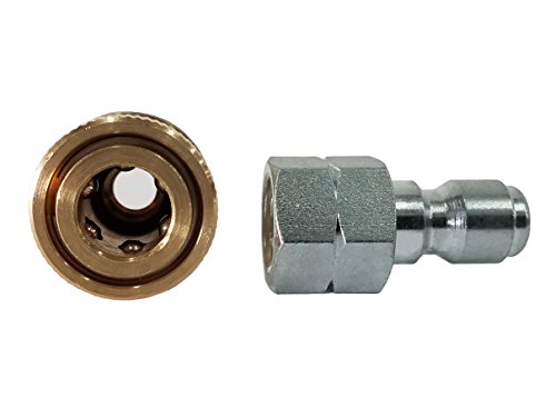 Ultimate Washer 1/4-Inch Quick Connect Pressure Washer Adapter Set, Max Pressure 5000 PSI Rating