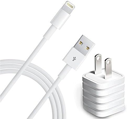 Lightning Cable, USB Wall charger with 6ft USB to Lightning Cable for Apple iPhone X 8 8plus 7/7 plus/6/6s/se/5s/5c/5,iPad Air,Mini/iPod