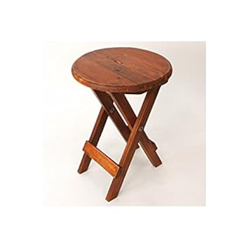 Amazon 折りたたみ 椅子 スツール 木製 アンティーク インテリア 丸