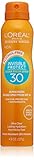L'Oreal Paris Advanced Suncare Alcohol-Free Clear Spray SPF 30, For All Ski