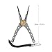 Lixada Aluminum Fishing Pliers Braid Cutters Split Ring Pliers Hook Remover Fish Holder with Sheath and Lanyard (Optional) (Silver-7.87inch)