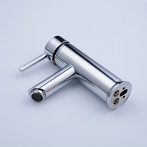 Beelee 6.7"Centerset Single Handle Bathroom Sink Faucet Solid Brass Basin Mixer Taps,Chrome Finish - Thumbnail 4