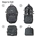AINZIN 35L Lightweight Packable Durable Water Resistant Travel Hiking Foldable Backpack - Daypack Handy Foldable Camping Outdoor Cycling Backpack Small Dark Gray