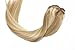 Vario Clip in Hair Extensions Human Hair Double Weft Brazilian Hair 18 Inch Mixed Bleach Blonde 7pcs 70g Set Silky Straight 100% Real Remy Human Hair Extensions Balayage Hair