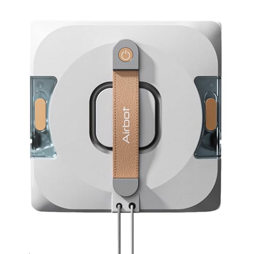 Airbot W3 Window Cleaning Robot - Dual Nozzles with Ultrasonic Spray,Intelligent Path Planning,11000Pa Suction Power,Edge Detection Technology,UPS 20min,4 Cleaning Modes,MiHome Control Mijia Ecosystem