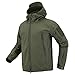 CARWORNIC Men's Military Special Ops Tactical Jacket Warm Hooded Outdoor Soft Shell Coat