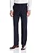 Haggar Men's Premium Stretch Tic Weave Expandable-Waist Plain-Front Dress Pant
