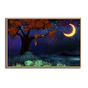 Framed Canvas Wall Art for Living Room, Bedroom Dreamland Theme Canvas Prints for Modern Home Decoration Ready to Hang - 16"x24" inches