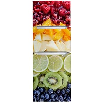 Fridge Door Wrap Vinyl Sticker - Skin Decor Front Refrigerator DecorationWallpaper Decal - Covering Freezer Art Peel and Stick Mural