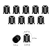 MFJUNS Brass Presta Valve Adapters(Pack of 10 + 10 Caps), Presta Valve Adapter for Air Compressor I nflate Tire Using Standard Pump by Mobi Lock - Bike Presta Valve for Bikes,Motocycle and Cars