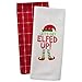 DII Christmas Tea Towels Decorative Kitchen Dish Towel Set, 18x28, Elfed Up, 2 Piece