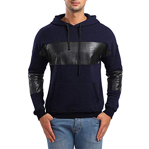 ZEFOTIM Men's Autumn Long Sleeve Pockets Hoodie Hooded Sweatshirt Top Tee Outwear Blouse