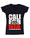 California Republic Vintage Women V Neck T Shirt California Clothing Small Black
