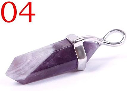 DMTRADE Stylish Trendly Amazing 1pc Good Decoration Wonderful Crystal Bead Stone Pendant For Necklace Natural Amethyst