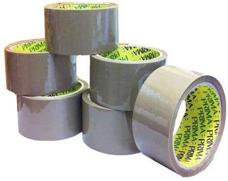 6 ROLLS BROWN/BUFF PACKING TAPE PARCEL TAPE 48mm x 40m